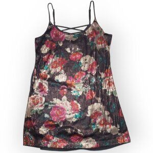 Eyeshadow Dress Women’s Floral Sequence -Size -XL